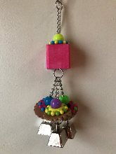 Load image into Gallery viewer, Triple Bells - Medium - Toys for Tweets